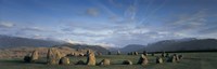 Rocks on a field, Castelrigg Stone Circle, Keswick, Lake district, England Fine Art Print