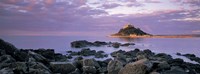 Castle on top of a hill, St Michael's Mount, Cornwall, England Fine Art Print