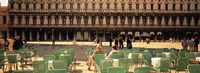 Tourists outside of a building, Venice, Italy Fine Art Print