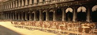 Chairs Outside A Building, Venice, Italy Fine Art Print