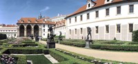 Tourists in a garden, Valdstejnska Garden, Mala Strana, Prague, Czech Republic Fine Art Print