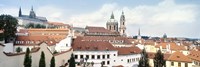 Church in a city, St. Nicholas Church, Mala Strana, Prague, Czech Republic Fine Art Print