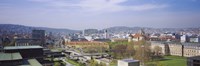High angle view of a city, Stuttgart, Germany Fine Art Print