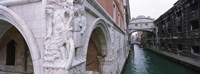 Bridge across a canal, Bridge of Sighs, Venice, Italy Fine Art Print