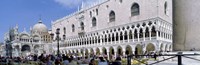 Tourist Outside A Cathedral, St. Mark's Cathedral, St. Mark's Square, Venice, Italy Fine Art Print