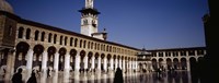 Group of people walking in the courtyard of a mosque, Umayyad Mosque, Damascus, Syria Fine Art Print