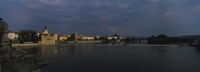 Buildings at the waterfront, Charles Bridge, Vltava River, Prague, Czech Republic Fine Art Print