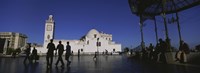Tourists walking in front of a mosque, Jamaa-El-Jedid, Algiers, Algeria by Panoramic Images - 27" x 9"