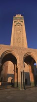 Low angle view of the tower of a mosque, Hassan II Mosque, Casablanca, Morocco Fine Art Print