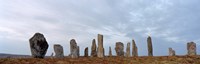 Rocks on a landscape, Callanish Standing Stones, Lewis, Outer Hebrides, Scotland Fine Art Print