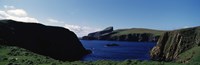 High angle view of an inlet, Shetland Islands, Scotland by Panoramic Images - 27" x 9"