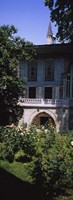 Formal garden in front of a building, Baghdad Pavilion, Topkapi Palace, Istanbul, Turkey Fine Art Print