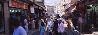 Group of people in a market, Grand Bazaar, Istanbul, Turkey Fine Art Print