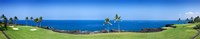 Trees in a golf course, Kona Country Club Ocean Course, Kailua Kona, Hawaii Fine Art Print