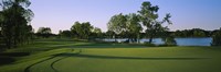 Lake on a golf course, White Deer Run Golf Club, Vernon Hills, Lake County, Illinois, USA by Panoramic Images - 27" x 9"