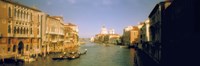 Sun lit buildings along the Grand Canal, Venice, Italy Fine Art Print