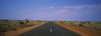 Road passing through a landscape, Outback Highway, Australia Fine Art Print