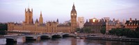 Arch bridge across a river, Westminster Bridge, Big Ben, Houses Of Parliament, Westminster, London, England Fine Art Print