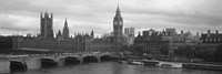 Bridge across a river, Westminster Bridge, Big Ben, Houses of Parliament, City Of Westminster, London, England Fine Art Print