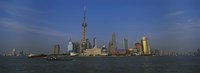 Buildings at the waterfront, Oriental Pearl Tower, Huangpu River, Pudong, Shanghai, China by Panoramic Images - 27" x 9"