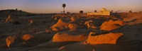 Mosque on a hill, Douz, Tunisia Fine Art Print