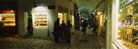 Group of people in a market, Medina, Sousse, Tunisia Fine Art Print