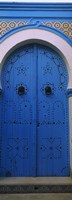 Closed door of a house, Medina, Sousse, Tunisia Fine Art Print