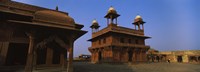 Low angle view of a building, Fatehpur Sikri, Fatehpur, Agra, Uttar Pradesh, India Fine Art Print
