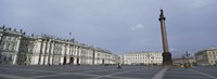 Column in front of a museum, State Hermitage Museum, Winter Palace, Palace Square, St. Petersburg, Russia Fine Art Print