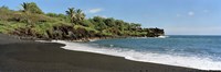 Surf on the beach, Black Sand Beach, Maui, Hawaii, USA Fine Art Print