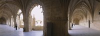 Tourists at a monastery, Mosteiro dos Jeronimos, Belem, Lisbon, Portugal Fine Art Print