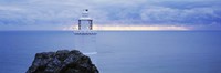 Lighthouse at the seaside, Start Point Lighthouse, Devon, England Fine Art Print