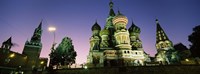 Low angle view of a cathedral, St. Basil's Cathedral, Red Square, Moscow, Russia by Panoramic Images - 27" x 9"