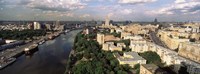 Aerial view of a city, Moscow, Russia by Panoramic Images - 27" x 9"