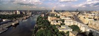 Aerial view of a city, Moscow, Russia Fine Art Print