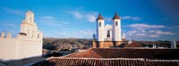 High angle view of a city, San Felipe Neri convent, Church Of La Merced, Sucre, Bolivia Fine Art Print