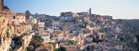 Houses in a town, Matera, Basilicata, Italy Fine Art Print