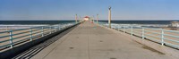 Hut on a pier, Manhattan Beach Pier, Manhattan Beach, Los Angeles County, California (horizontal) by Panoramic Images - 27" x 9"