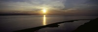 Sunset over the sea, Ebey's Landing National Historical Reserve, Whidbey Island, Island County, Washington State, USA Fine Art Print