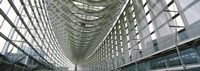 Interiors of a forum, Tokyo International Forum, Marunouchi, Chiyoda, Ginza, Tokyo Prefecture, Honshu, Japan Fine Art Print