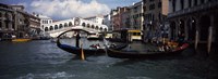 Tourists on gondolas, Grand Canal, Venice, Veneto, Italy Fine Art Print