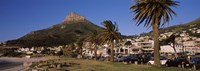 City at the waterfront, Lion's Head, Camps Bay, Cape Town, Western Cape Province, South Africa Fine Art Print