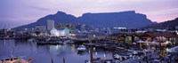 Boats at a harbor, Victoria And Alfred Waterfront, Table Mountain, Cape Town, Western Cape Province, South Africa Fine Art Print