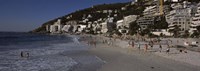 Tourists on the beach, Clifton Beach, Cape Town, Western Cape Province, South Africa Fine Art Print