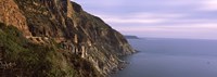 Rock formations on the coast, Mt Chapman's Peak, Cape Town, Western Cape Province, South Africa Fine Art Print