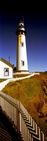 Lighthouse on a cliff, Pigeon Point Lighthouse, California, USA Fine Art Print