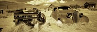 Abandoned car in a ghost town, Bodie Ghost Town, Mono County, California, USA by Panoramic Images - 27" x 9"