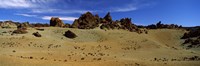 Rocks on an arid landscape, Pico de Teide, Tenerife, Canary Islands, Spain Fine Art Print