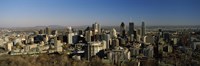 Aerial view of skyscrapers in a city from Chalet du Mont-Royal, Mt Royal, Kondiaronk Belvedere, Montreal, Quebec, Canada by Panoramic Images - 27" x 9" - $28.99