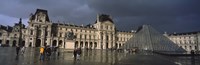 Louvre Museum on a rainy day, Paris, France Fine Art Print
